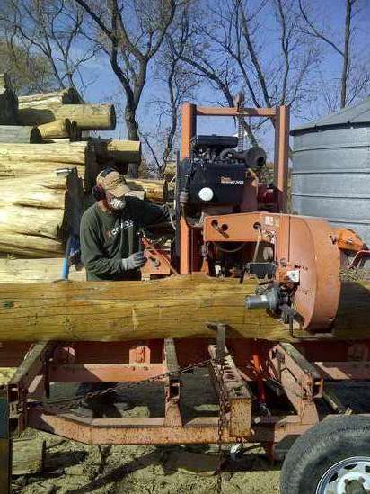 LT30G24
Milling red pine, cedar in the background
