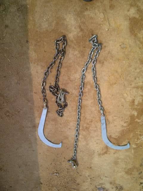 MegaHook and Chain
for turning the big boys over
