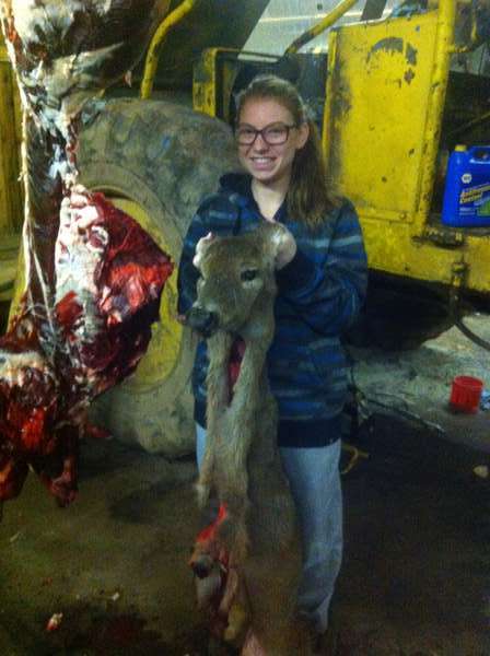 great day of hunting!
my daughter  and her deer!
