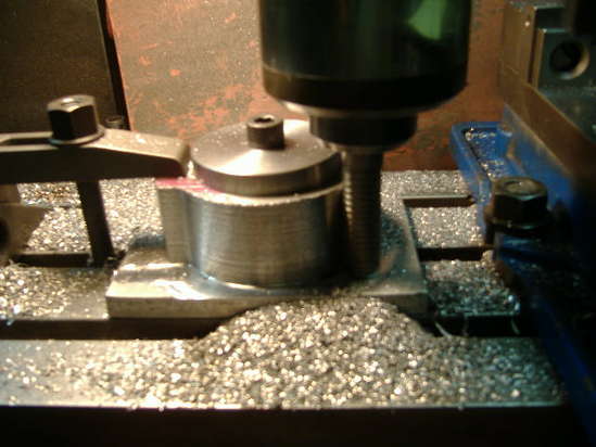 Cutting the OD of the rod ends.
