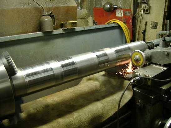 Finish grinding the welded areas.
