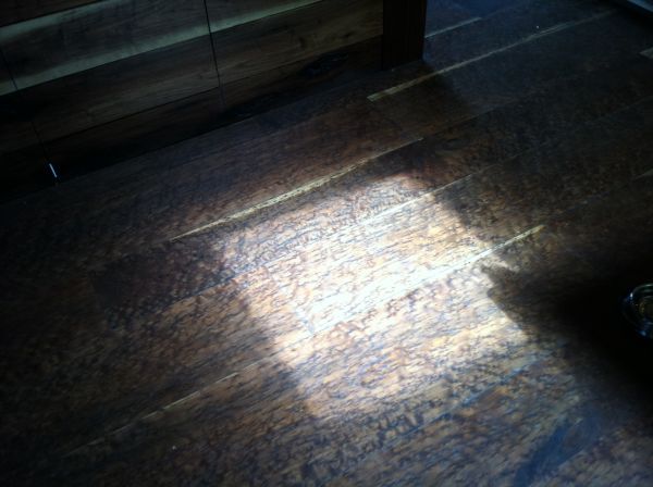 photo 1
Wide plank flooring cut out of birds eye walnut
