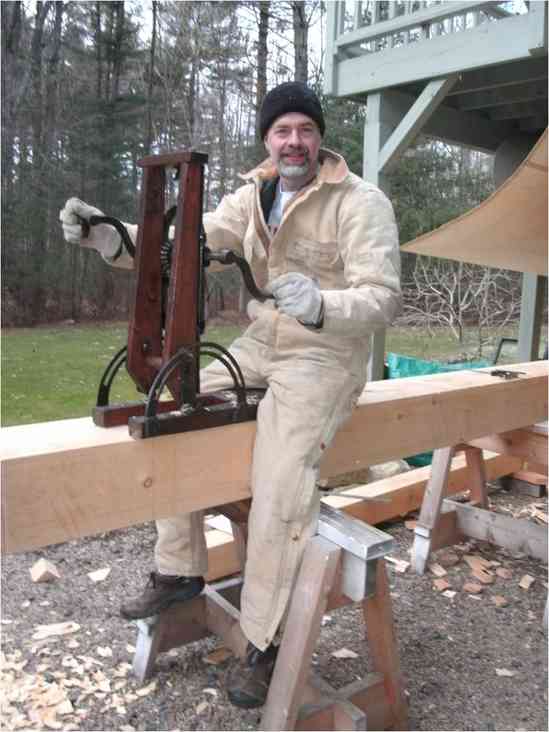 Drilling Holes
Having fun working on mortises on a winter day.
