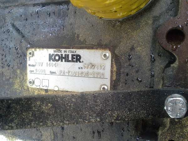 Engine Tag
Kohler KDW-1404 - 34.9HP
Kohler bought out Lombardini and this is one of them. The same model now has been downrated to 25hp.
