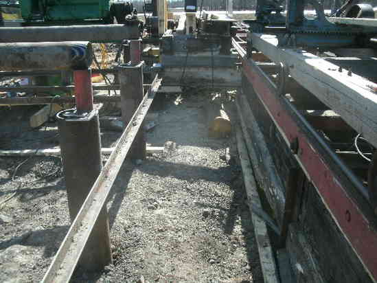 building platforms
welded angle iron to pilings
