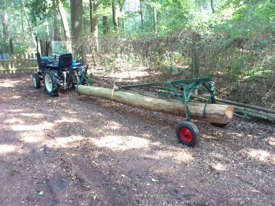 Built an ATV log skidder today! (pics
