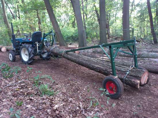 Built an ATV log skidder today! (pics