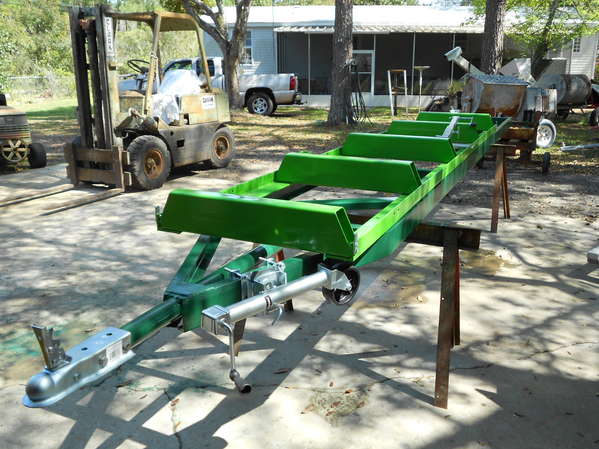 Mounting track to trailer frame
