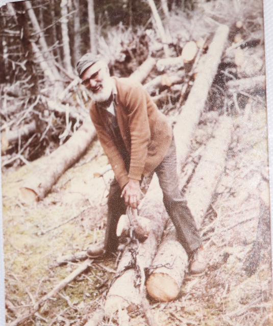 dad logging 1975

