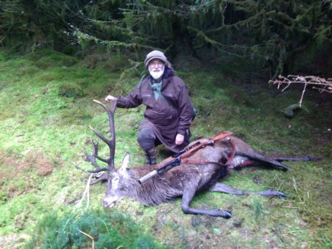14 Point Red Stag.
Shot at Barhill Ayrshire 19th October 2018 .270w 85yds.
Keywords: Hunting