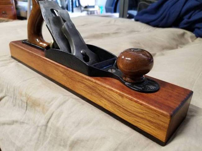 Restored/Remade Bailey No.26 Wooden Hand Plane
Termites ruined the original Maple so I milled a 1/4 inch off all sides and replaced them. Ebony for the sole and Mahogany for the sides.

